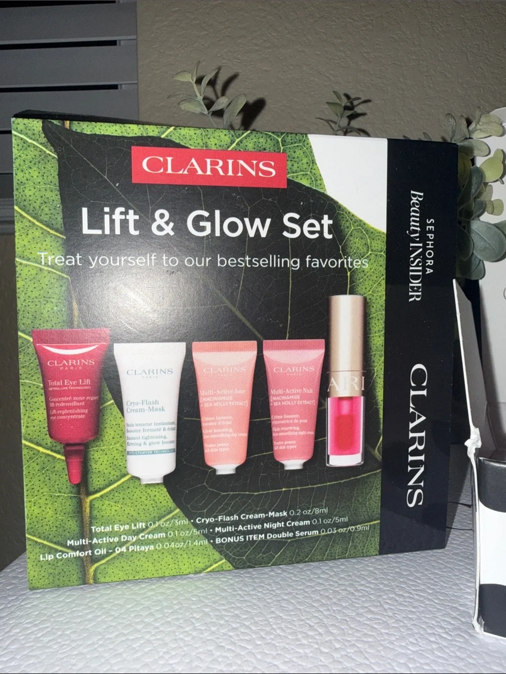 Clarins Lipstick & Skincare Set — Pink Shades